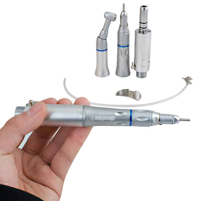thumbnail image 2 of AZDENT Low Speed Dental Handpiece - Contra Angle Air Motor, 20,000 RPM, Push Button Chuck, Fits CA Burs, 2/4 Hole 2 of 6