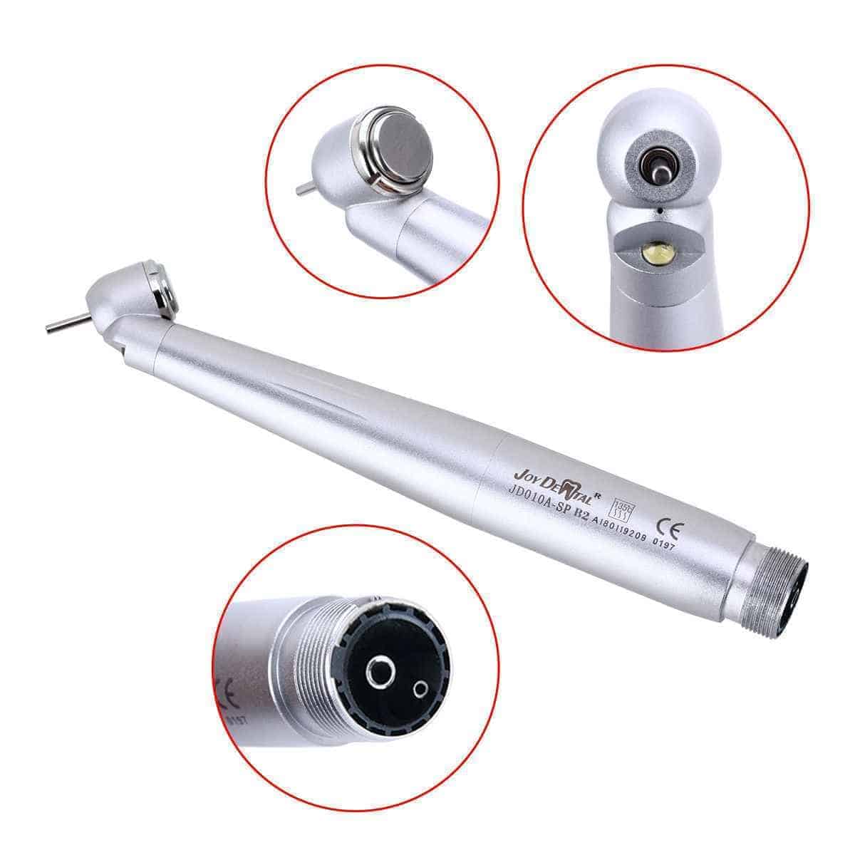 Dental E-generator Pieza de Mano Alta Velocidad LED Pulsador Cabezal